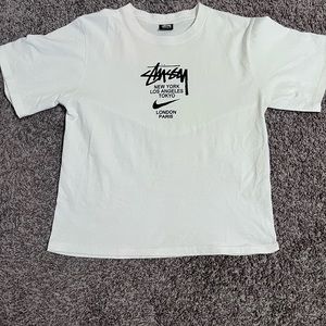 STUSSY X NIKE COLLAB TEE WHITE